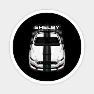 Ford Mustang Shelby GT350 2015 - 2020 - White - Black Stripes Magnet